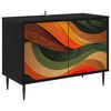 vidaXL Cabinet TV BONN 69 x 33 x 50,5 cm Stejar Negru Lemn prelucrat