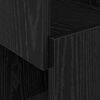 vidaXL Dulap de colț Stejar Negru 25,5x25x102cm Lemn compozit