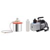 vidaXL Cameră de vid cu pompă &icirc;n 2 trepte, 7,4 L