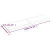 vidaXL Blat masă, 160x40x(2-6) cm, maro, lemn tratat contur organic