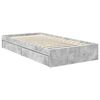 vidaXL Pat cu storage Gri din beton 90 x 190 cm Lemn compozit