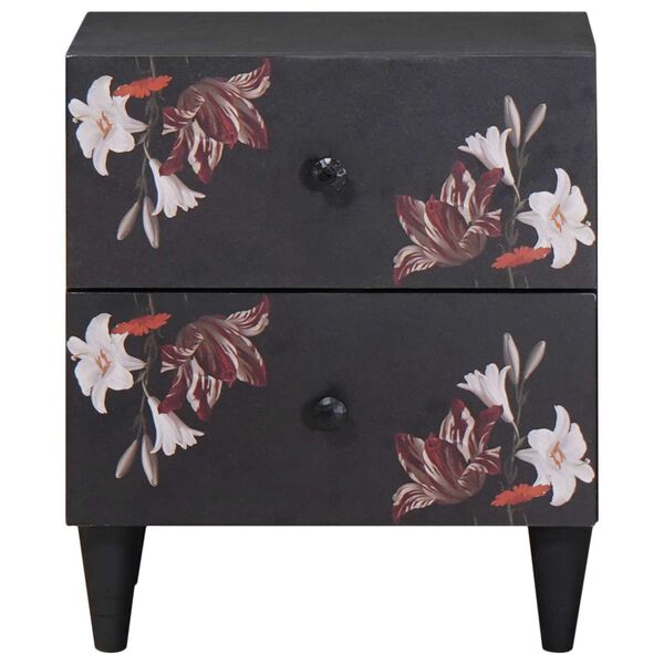 vidaXL Noptieră 2 pcs Maro 40 x 33,5 x 46 cm Lemn de mango solid