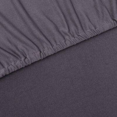 vidaXL Husă elastică pentru canapea din poliester jerseu, antracit