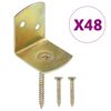 vidaXL Console pentru panou gard, formă L, 48 buc., metal galvanizat