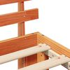 vidaXL Cadru de pat Maroniu cerat 75 x 190 cm Lemn de pin masiv
