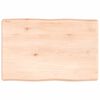 vidaXL Blat masă 60x40x(2-6) cm lemn stejar netratat contur organic