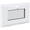 vidaXL Fereastră pentru subsol RISOR 60 x 40 cm PVC și Sticlă Alb