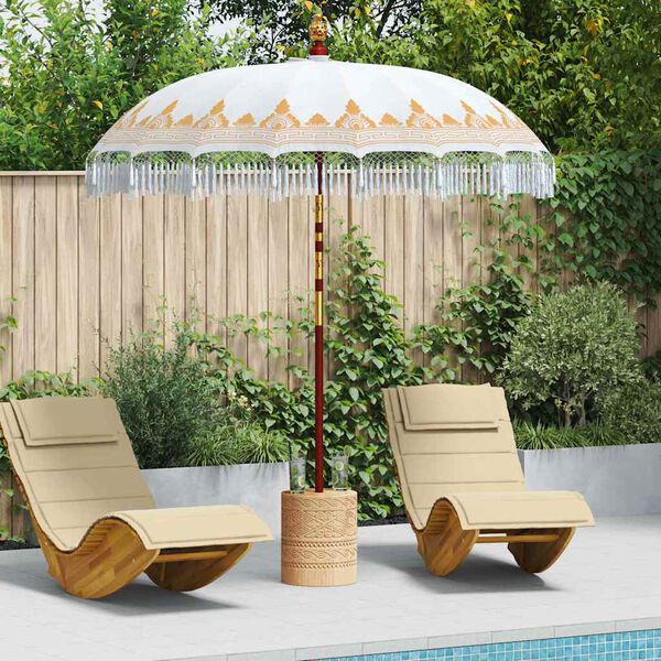 vidaXL Parasol Balinez Crem 215 x 215 x 260 cm