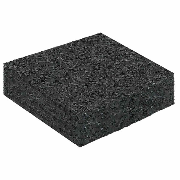 vidaXL Pat din granulate de cauciuc Negru 9 x 9 x 2 cm Cauciuc