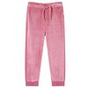 vidaXL Pantaloni de trening pentru copii, zmeuriu, 92