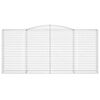 vidaXL Coșuri gabion arcuite 2 buc, 400x50x180/200 cm, fier galvanizat