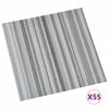 vidaXL Plăci de Pardoseală 55 pcs Gri deschis 5,11 m&sup2; PVC