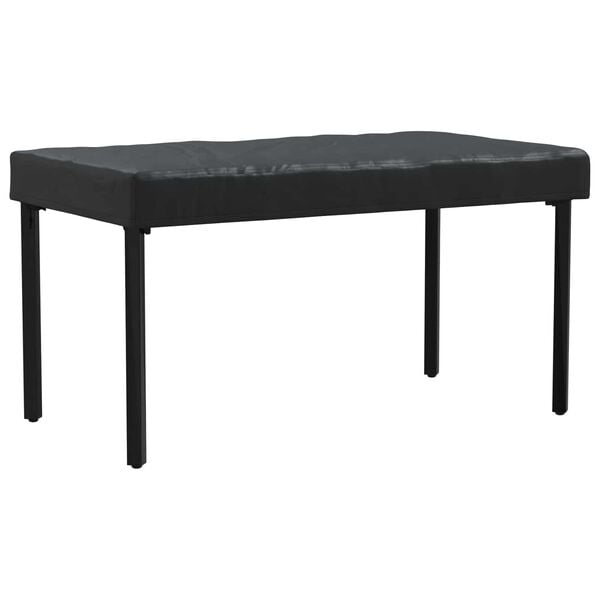 vidaXL Copertă pentru masă Simplu Negru 122 x 72 x 15 cm țesătură