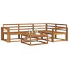 vidaXL Set de canapele de exterior 5 pcs natural Lemn Solid de Acacia