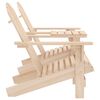 vidaXL Scaune de grădină Adirondack cu masă de ceai, lemn masiv brad