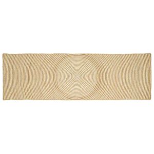 vidaXL Covor de zonă Alb 60 x 250 cm Iută