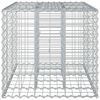 vidaXL Pat ridicat din gabion Argintiu 100 x 60 x 55 cm