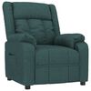 vidaXL Fotoliu rabatabil, verde &icirc;nchis, material textil