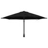 vidaXL Parasol de Grădină Negru 248 x 248 x 148 cm Poliester și oțel