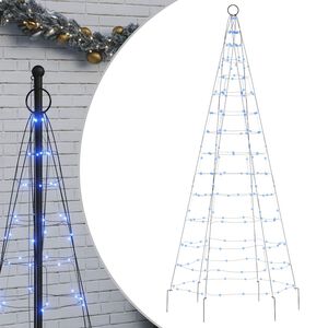 vidaXL Pom de Crăciun LED 200 LED-uri Albastru 180 cm