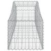 vidaXL Coșuri gabion arcuite 13 buc, 200x50x40/60 cm, fier galvanizat