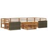 vidaXL Set de canapele de exterior 7 pcs natural Lemn Solid de Acacia