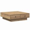 vidaXL Masă de cafea Stejar Artizanal 90 x 90 x 28 cm Lemn prelucrat