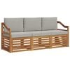 vidaXL Seturi de canapele cu pernă 3 pcs Gri natural și deschis
