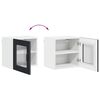 vidaXL Dulap de bucătărie 2 pcs Negru 40 x 31 x 40 cm Lemn compozit