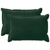 vidaXL Husă pentru pernă 2 pcs HOUTEN Verde &icirc;nchis 50 x 70 cm Catifea