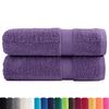 vidaXL Prosoape de m&acirc;ini premium SOLUND 2 buc. violet 50x100 cm 600gsm