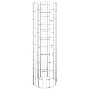 vidaXL St&acirc;lp de gabion, &Oslash;30x100 cm, oțel galvanizat, circular