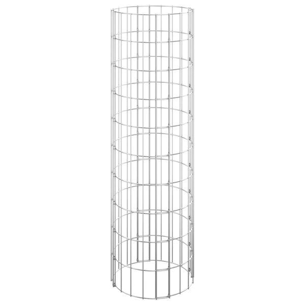 vidaXL Stâlp de gabion, Ø30x100 cm, oțel galvanizat, circular