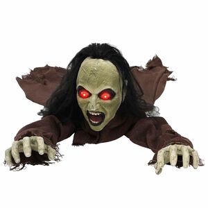 vidaXL Decorațiune de Halloween zombie SPOOKA Maro 94 x 130 x 29 cm