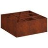 vidaXL Vază pentru Grădină Ruginit 100 x 100 x 20 cm
