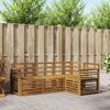 vidaXL Seturi de canapele 4 pcs natural Lemn Solid de Acacia