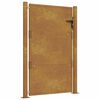 vidaXL Poartă de grădină 100x125 cm, oțel Corten