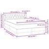 vidaXL Pat box spring cu saltea, roz, 160x210 cm, catifea