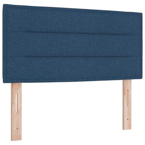 vidaXL Tăblie cap cu headboard albastru 90 cm Piele artificială