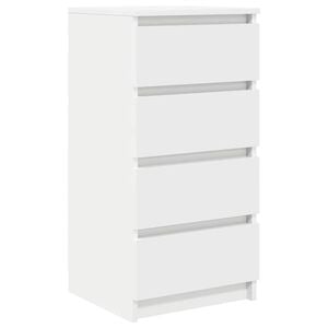 vidaXL Bufetă albă 37,5x35x76 cm din lemn prelucrat