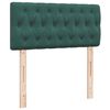 vidaXL Pat box spring cu saltea, verde închis, 90x190 cm, catifea