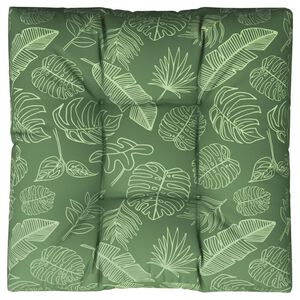 vidaXL Pernă de paleți, 70x40x12 cm, textil, model frunze