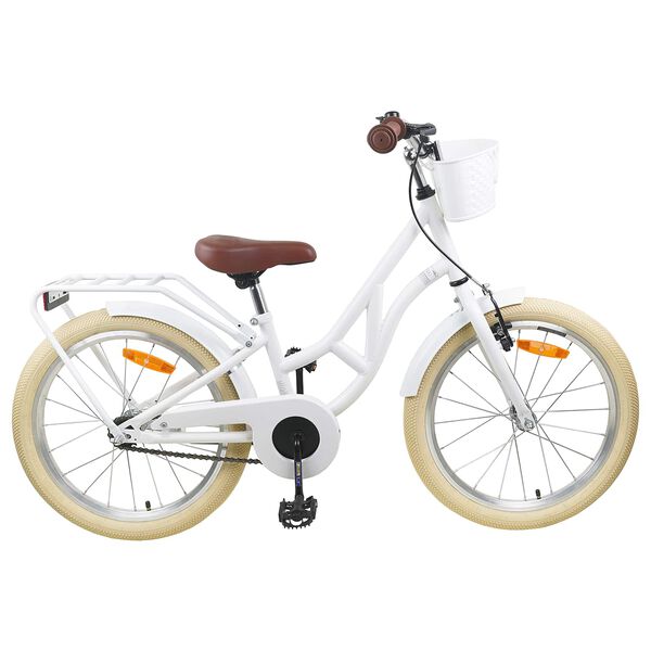vidaXL Bicicletă pentru Copii 20 Inci 6-11 Alb