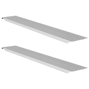 vidaXL Rampă de Încărcare Argintiu 159 x 23 x 5 cm Oțel Galvanizat