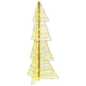 vidaXL Brad de Crăciun cu 100 LED Alb cald 120 cm PET