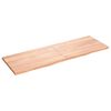 vidaXL Blat de masă maro 180x60x(2-4) cm, lemn masiv stejar tratat