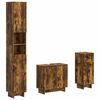 vidaXL Set de cabinet pentru baie cu 3 piese EDE Stejar fumuriu