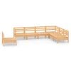 vidaXL Set mobilier de grădină, 7 piese, lemn masiv de pin