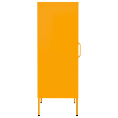 vidaXL Dulap de depozitare, galben muștar, 42,5x35x101,5 cm, oțel