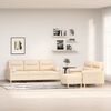 vidaXL Set canapea perne/perne decorative, 3 piese, crem, textil